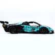 TGL-SCV12 1:8 Sports Car Lamborghini Custom Bule Building Block Set 4100pcs Adult Collector Collectible Model Kit
