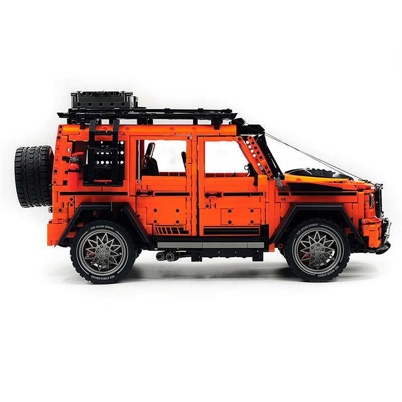 GULY 10642 Technic Off‑Road SUV Building Blocks Set, 1:8 Scale Orange G63 Off‑Road Vehicle Model, 3914 Pcs DIY Assembly MOC Collectible Car Kit for Adult Hobbyists