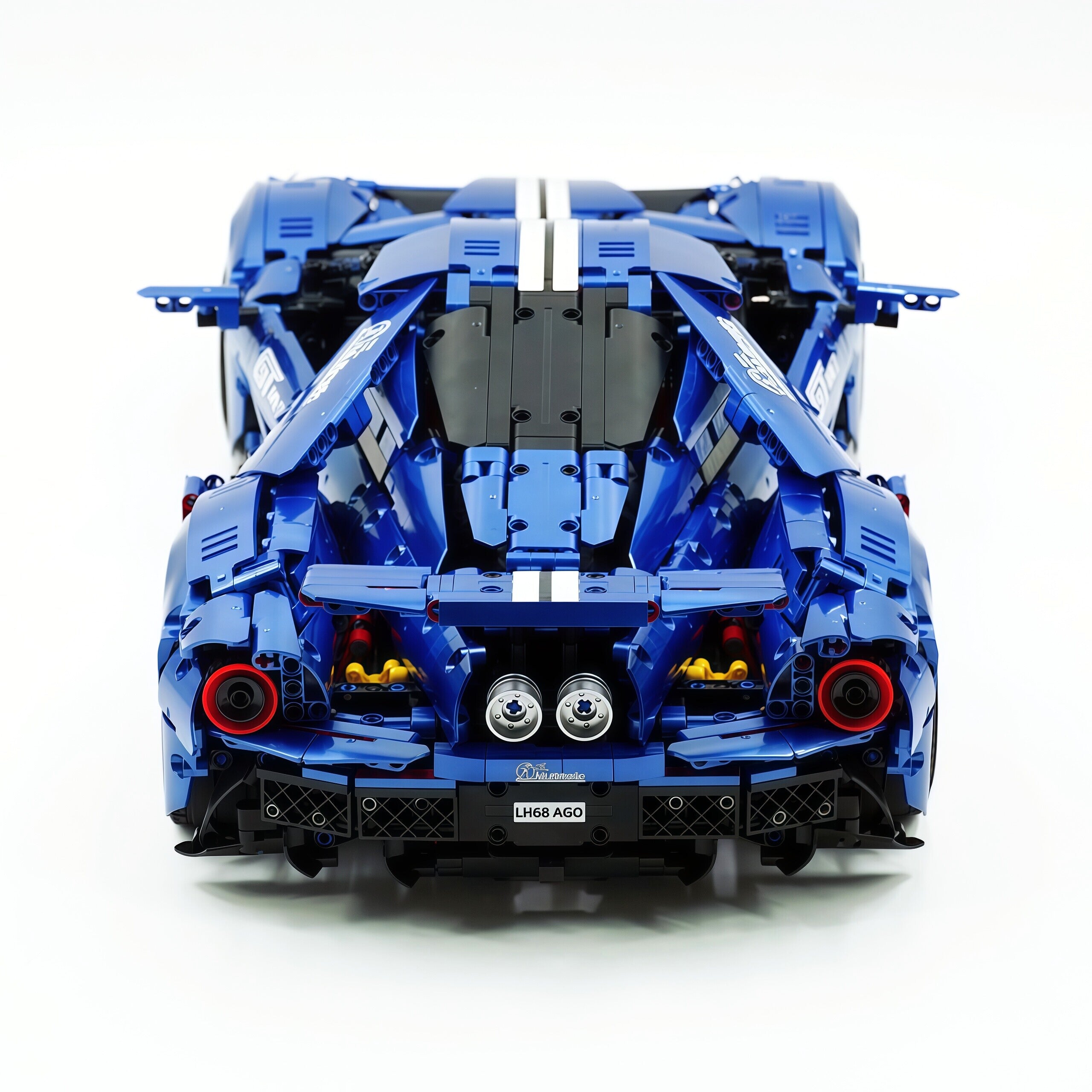 TGL-T5042 1:8 Sports Car Ford GT Custom Painted Blue Building Block Set 3056pcs Adult Collector Collectible Model Kit