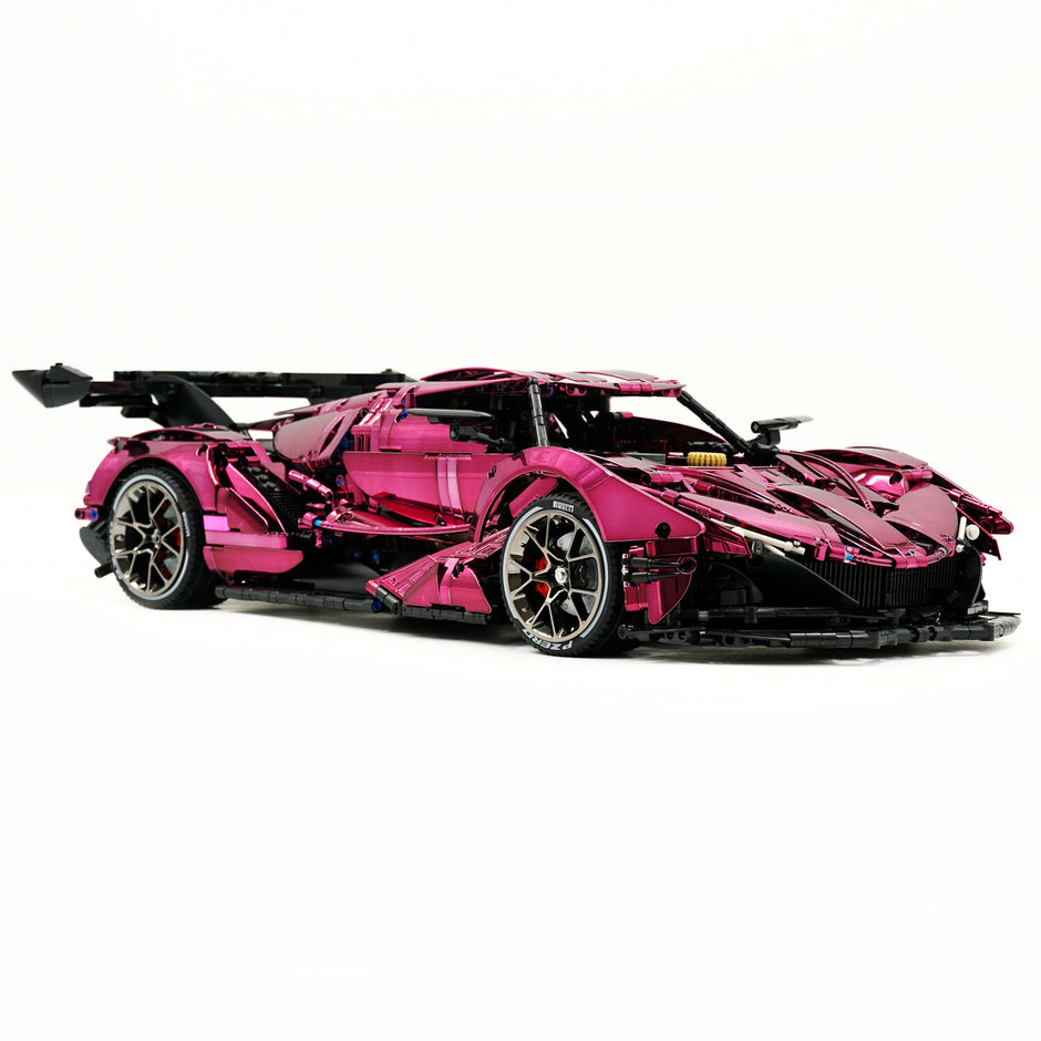CADA-C61053 1:8 Sports Car Apollo Custom Electroplated Building Block Set 4449pcs Adult Collector Collectible Model Kit