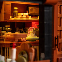 American-style coffee shop architecture 1904pcs