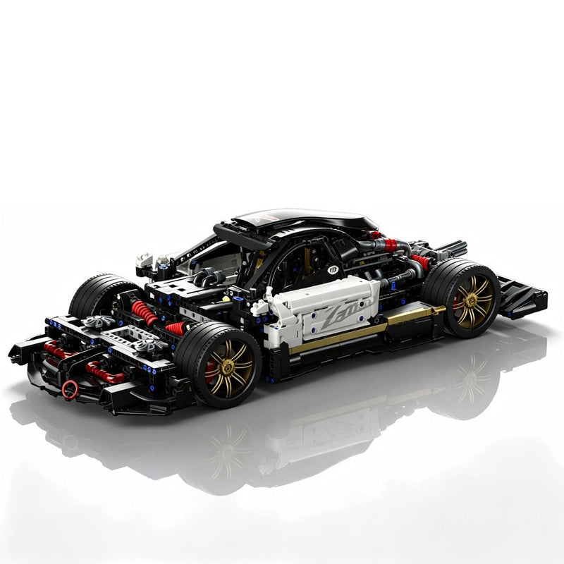 MOC Pagani Zonda 1:8 Model Hypercar Building Blocks Bricks | 3400 Pieces Ultimate Sports Car Model Kit
