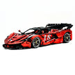 CADA-C61505 1:8 Sports Car LaFerrari Custom Electroplating Red Building Block Set 4739pcs Adult Collector Collectible Model Kit