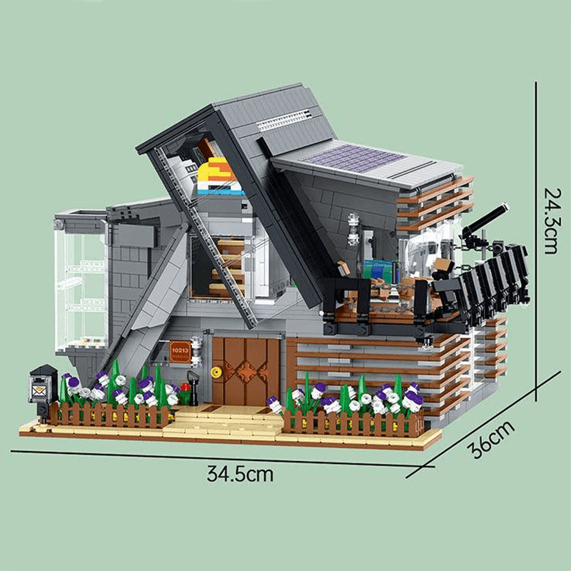 The Lambda House Architecture Building Block Model 3831pcs