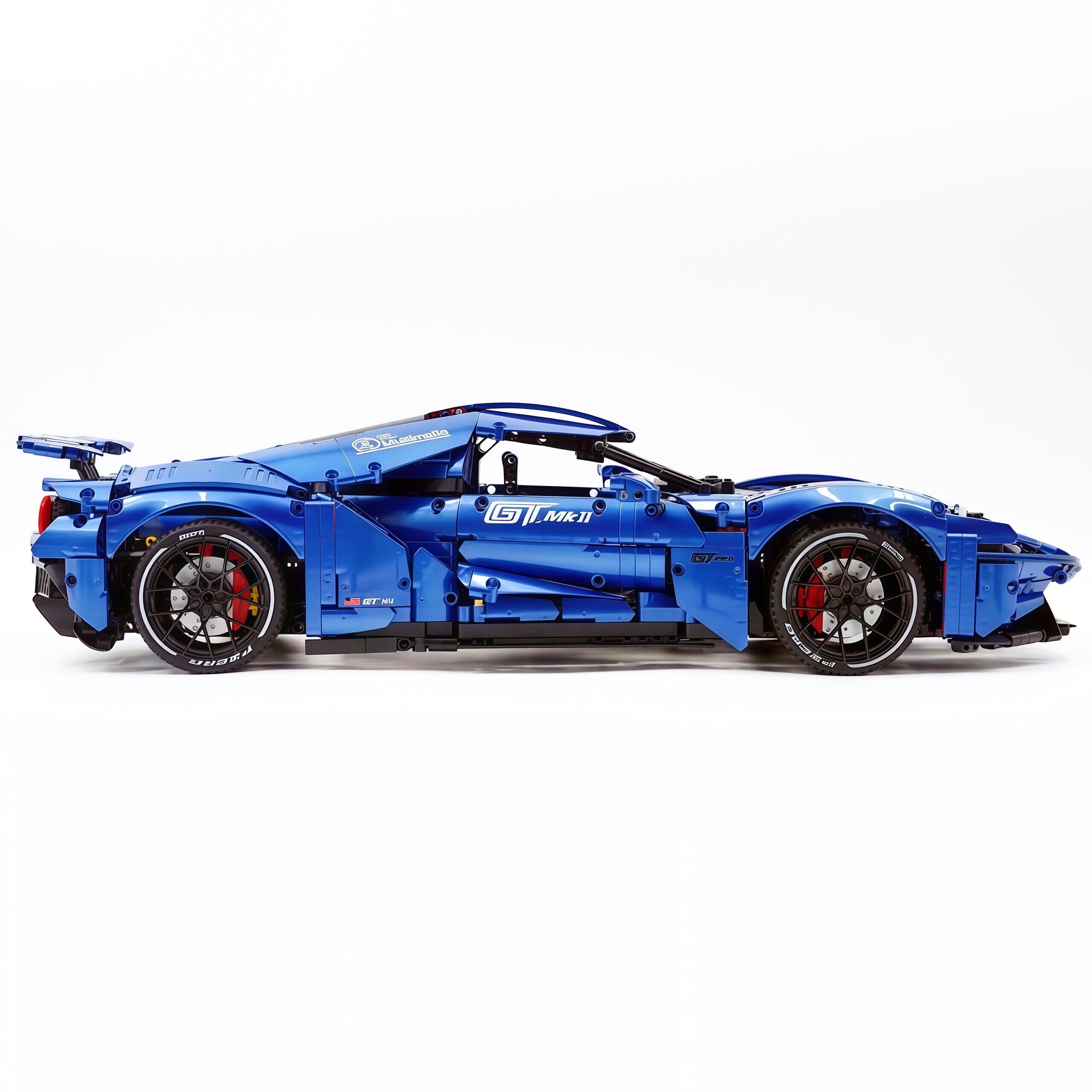 TGL-T5042 1:8 Sports Car Ford GT Custom Painted Blue Building Block Set 3056pcs Adult Collector Collectible Model Kit