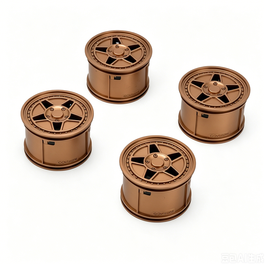 F40 Custom Wheel Rims, 1:8 Scale Building Block Wheels, Size 4.4cm x 6.5cm, Compatible with Technic 42115 42083 MOC Car Model, 4 Colors Available White/Black/Silver/Gold, Building Bricks Modification Accessories