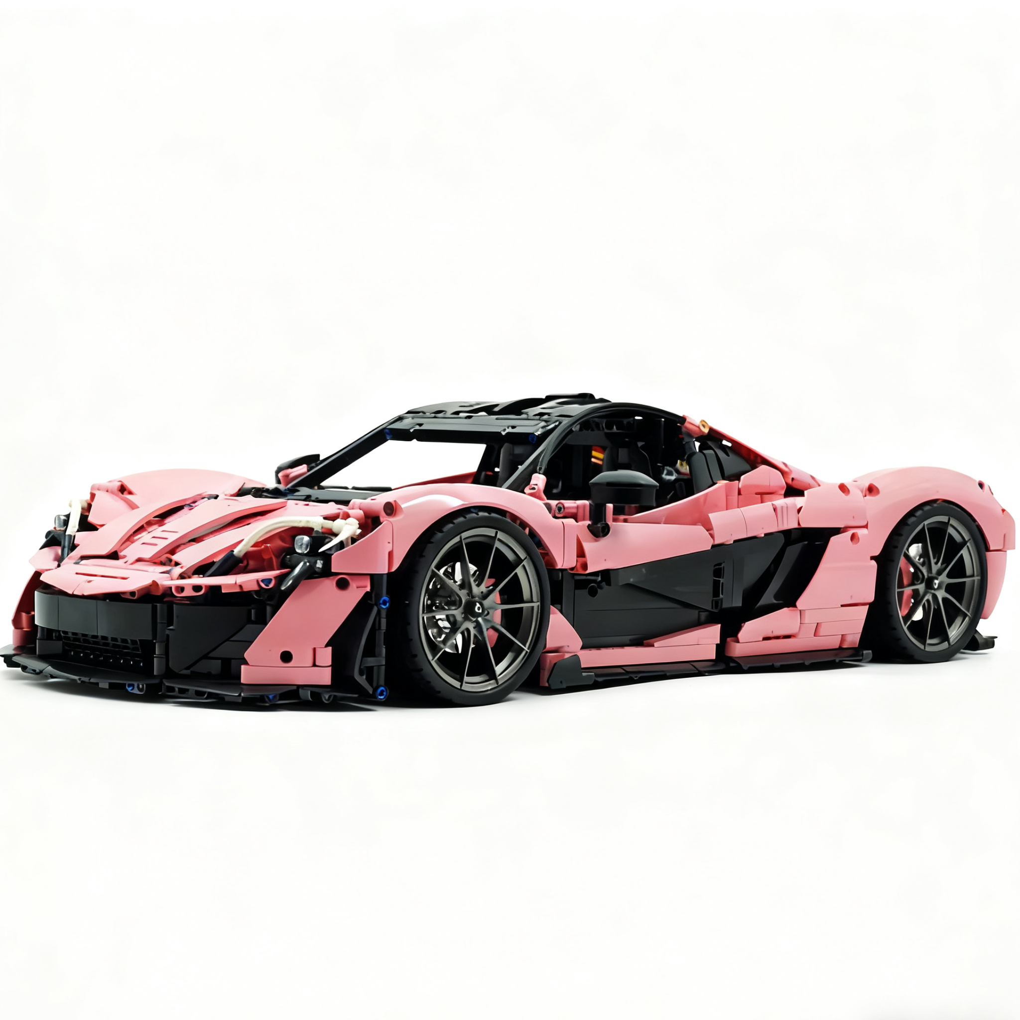 TGL-42172 1:8 Sports Car McLaren P1 Custom Pink Building Block Set 3895pcs Adult Collector Collectible Model Kit