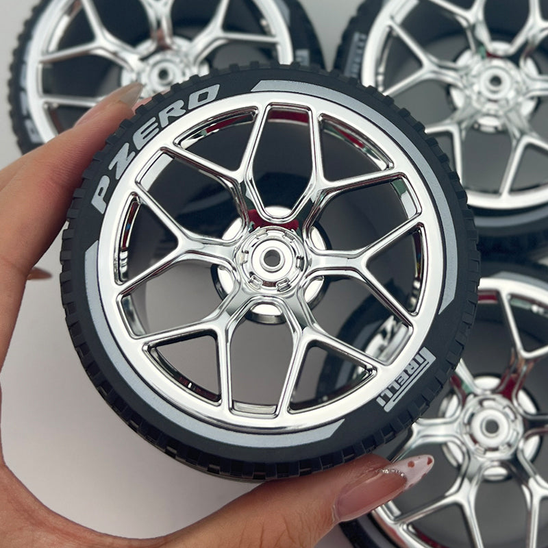 4PCS Wheels CADA Crafted Wheel Hub Accessories Wheel Compatible Scale 1:8 Car