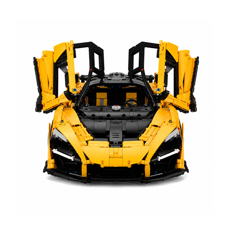 1:8 Scale McLaren Senna-Inspired Supercar MOC Building Blocks Set, 3703-Piece Sports Car Model Kit