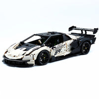 Custom-made White Sports Car 4100pcs