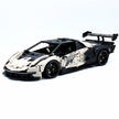 TGL-SCV12 1:8 Sports Car Lamborghini Custom White Building Block Set 4100pcs Adult Collector Collectible Model Kit