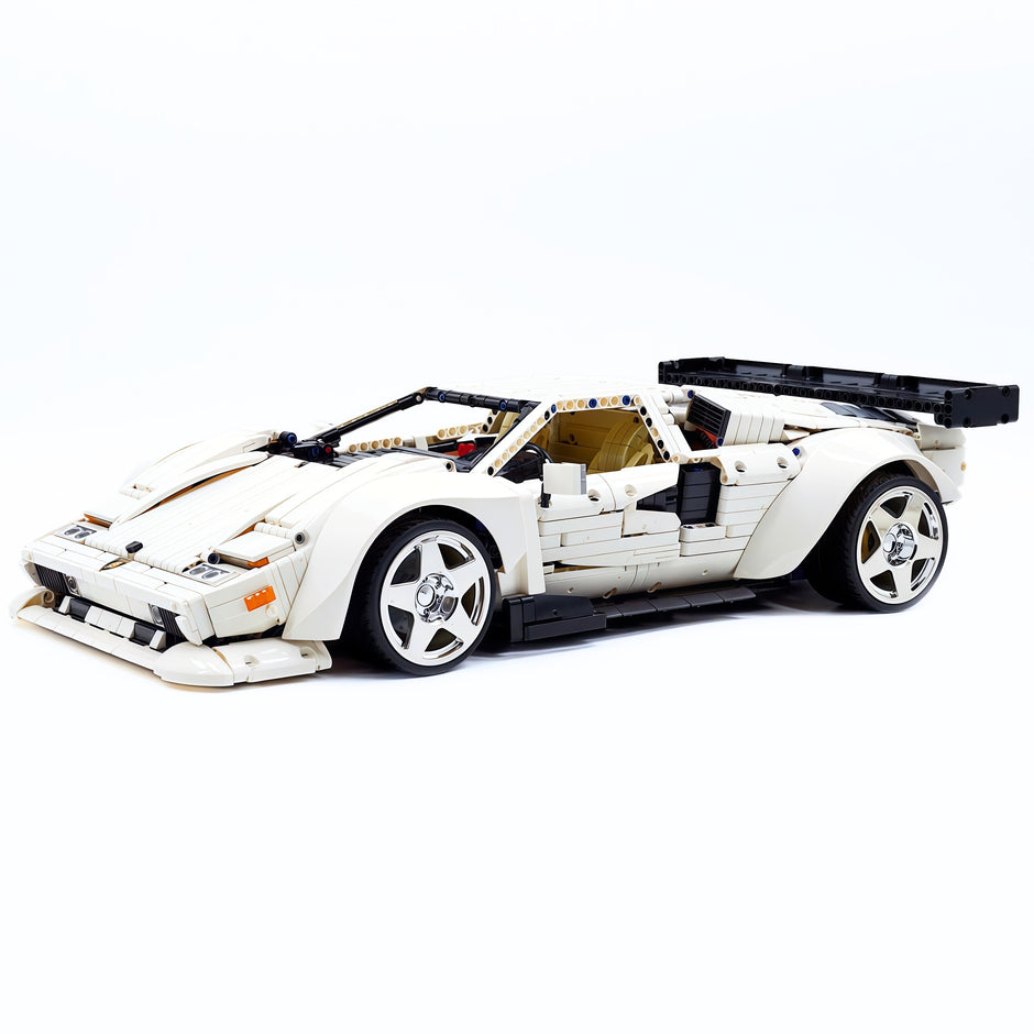 K BOX-10547 1:8 Sports Car Lamborghini Countach Building Block Set 4301pcs Adult Collector Collectible Model Kit