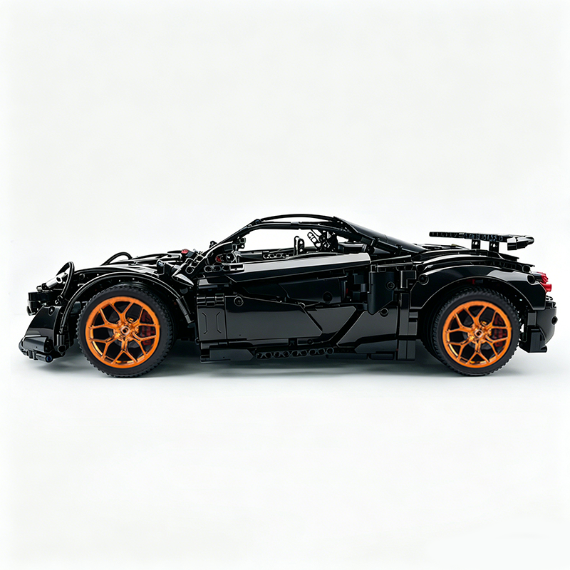MOC-190653 1:8 Sports Car McLaren 600LT Building Block Set 2688pcs Collectible Model Kit with Custom Wheels