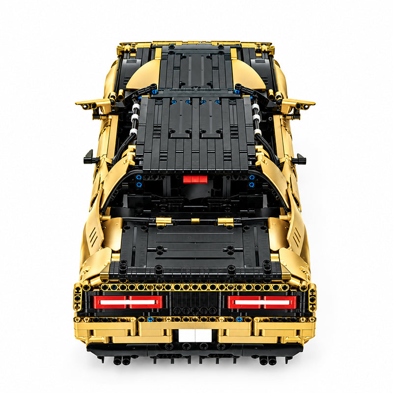 MOC-152910 1:8 Scale Muscle Car Building Blocks Model, 3300 PCS Technic Static Vehicle Building Bricks Set, Adult Collectible Construction Toy Gift with PDF Instruction