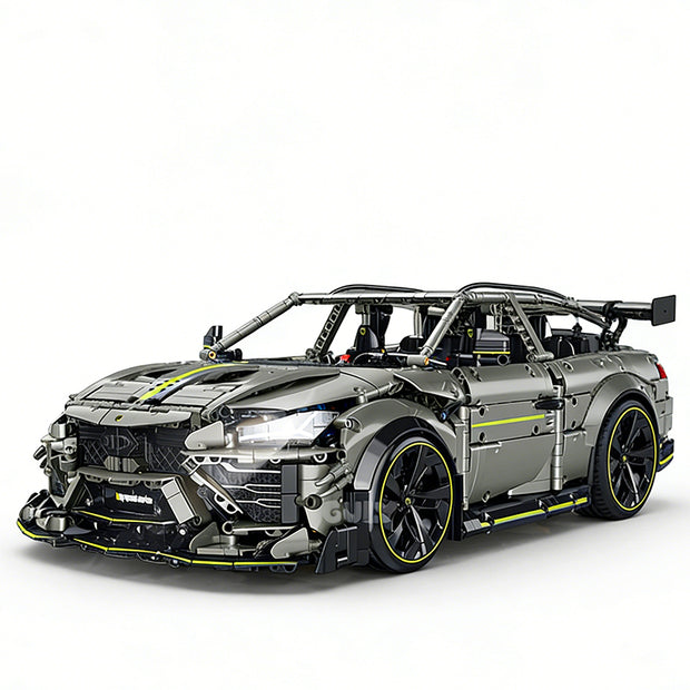 GULY-10636 1:8 Sports Car Lamborghini Urus Drift Stunt Building Block Set 3223pcs Adult Collector Collectible Model Kit