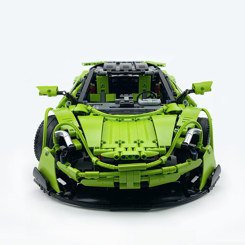 MOC-190653 1:8 Sports Car McLaren 600LT Building Block Set 2688pcs Collectible Model Kit with Custom Wheels