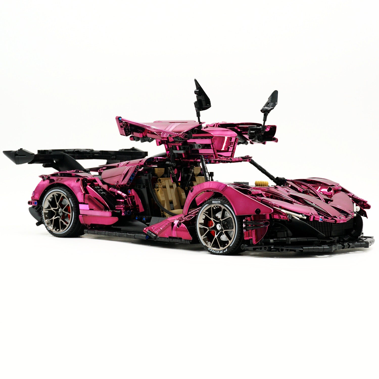 CADA-C61053 1:8 Sports Car Apollo Custom Electroplated Building Block Set 4449pcs Adult Collector Collectible Model Kit