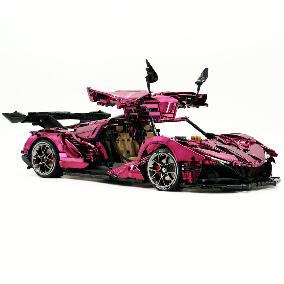 CADA-C61053 1:8 Sports Car Apollo Custom Electroplated Building Block Set 4449pcs Adult Collector Collectible Model Kit