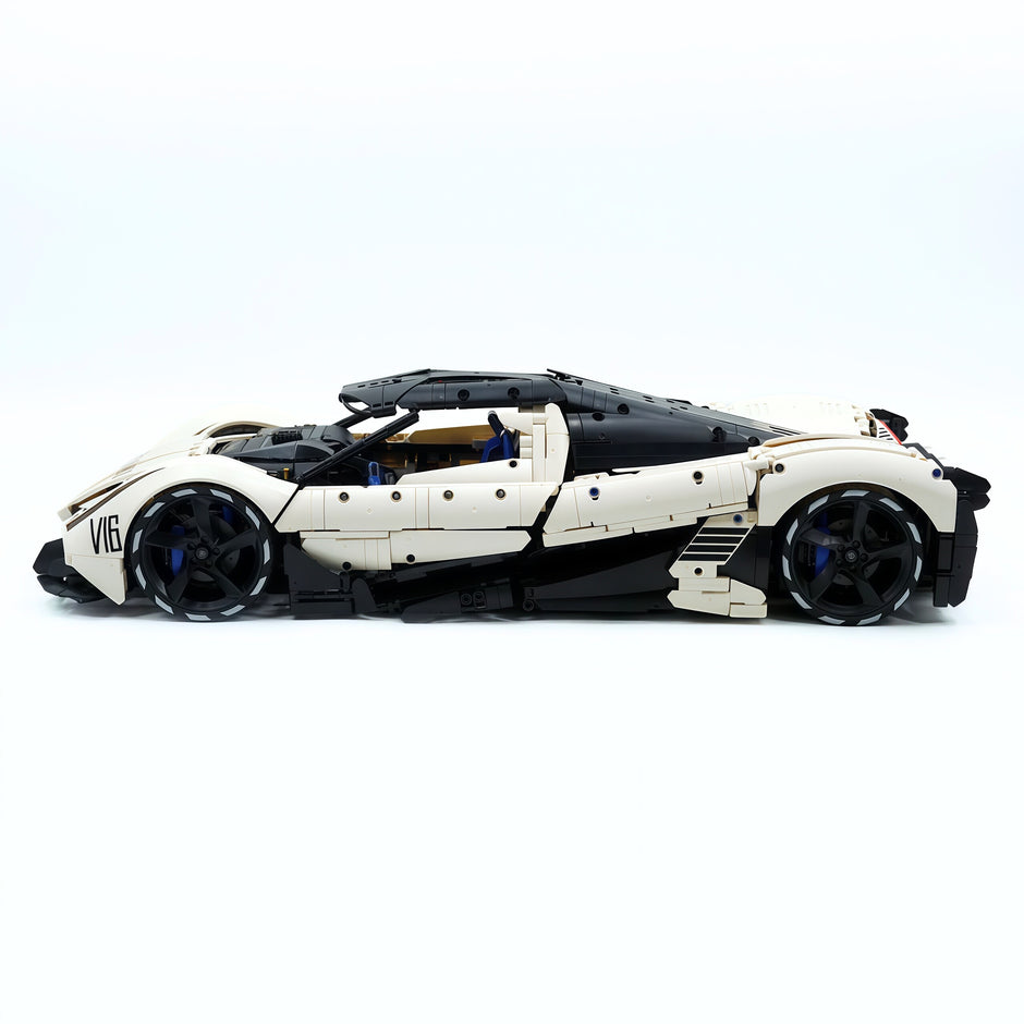 TGL-T5052 1:8 Sports Car Devel Sixteen V16 Building Block Set 4016pcs Adult Collector Collectible Model Kit
