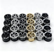 MOC Building Block 6# Wheel Rims 6.5cm Outer Diameter 4.4cm Width, 1:8 Scale Technic Car Replacement Parts Compatible with 42115 42083, 6 Colors, Rims Only or Rims + Tires Combo