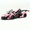 TGL-42172 1:8 Sports Car McLaren P1 Custom Pearlescent Pink Building Block Set 3886pcs Adult Collector Collectible Model Kit