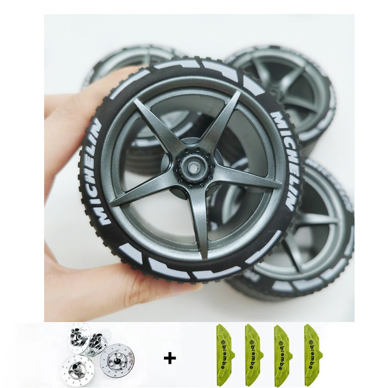 Accessories Wheel Hub Silver Grey  Golden Black Plating Hub Compatible Scale 1:8 Car