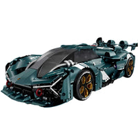 Dark Green Concept Supercar Model Building Blocks 3465pcs
