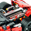 GULY-10647 1:8 Sports Car Aston Martin Vulcan Chrome Version Custom Red Building Block Set 3794pcs Adult Collector Collectible Model Kit