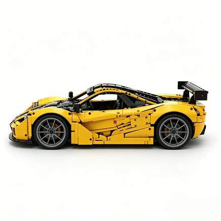 MOC-202525 1:8 Sports Car McLaren F1 GTR Concept Building Block Set 3473pcs Collectible Model Kit with Custom Wheels