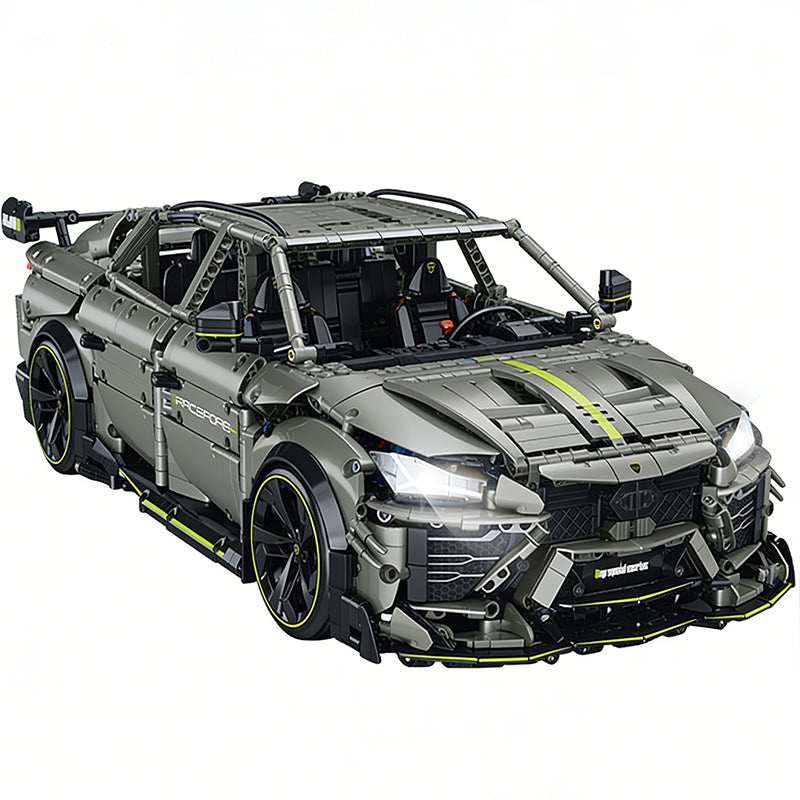 GULY-10636 1:8 Sports Car Lamborghini Urus Drift Stunt Building Block Set 3223pcs Adult Collector Collectible Model Kit