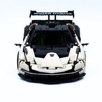 Custom-made White Sports Car 4100pcs