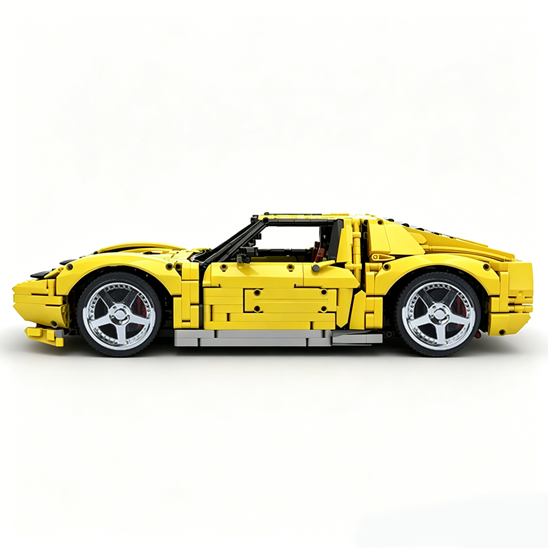 MOC-119000 1:8 Sports Car Lamborghini Miura Concept Building Block Set 3435pcs Collectible Model Kit with Custom Wheels
