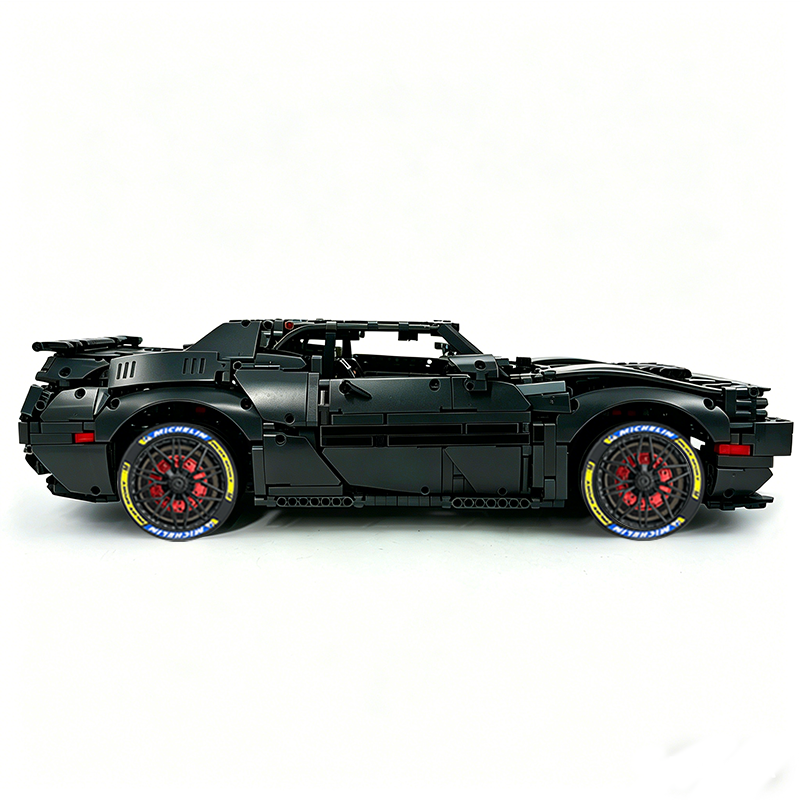 MOC-152910 1:8 Sports Car Dodge Challenger Concept Building Block Set 3121pcs Collectible Model Kit with Custom Wheels