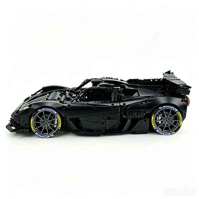 MOC-215951 1:8 Sports Car Gordon Murray Automotive T.50s Building Block Set 3427pcs Collectible Model Kit with Custom Wheels