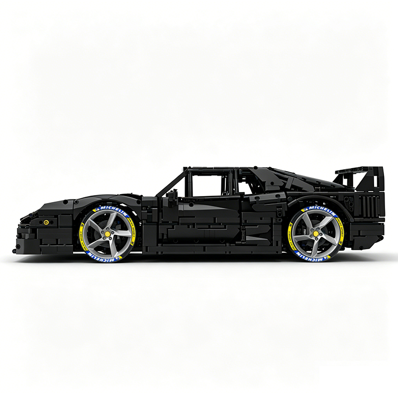 MOC-140404 1:8 Sports Car Ferrarі F40 Building Block Set 3603pcs Collectible Model Kit with Custom Wheels