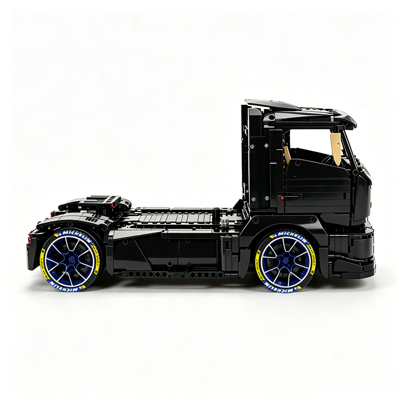 MOC-88792 1:11 Sports Car Race Truck Building Block Set 2064pcs Collectible Model Kit with Custom Wheels