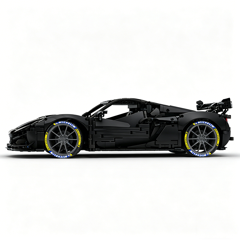 MOC-216686 1:8 Sports Car Corvette ZR1 2025 Building Block Set 3646pcs Collectible Model Kit with Custom Wheels