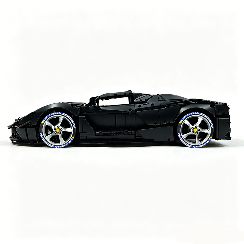 MOC-194680 1:8 Sports Car Ferrari LaFerrari Building Block Set 3636pcs Collectible Model Kit with Custom Wheels