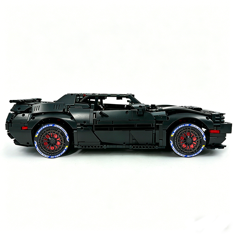 MOC-152910 1:8 Sports Car Dodge Challenger Concept Building Block Set 3121pcs Collectible Model Kit with Custom Wheels
