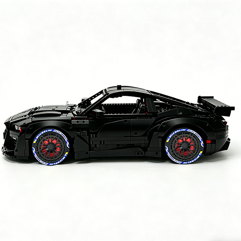 MOC-165802 1:8 Sports Car Ford Mustang Shelby GT500 Concept Building Block Set 3152pcs Collectible Model Kit with Custom Wheels