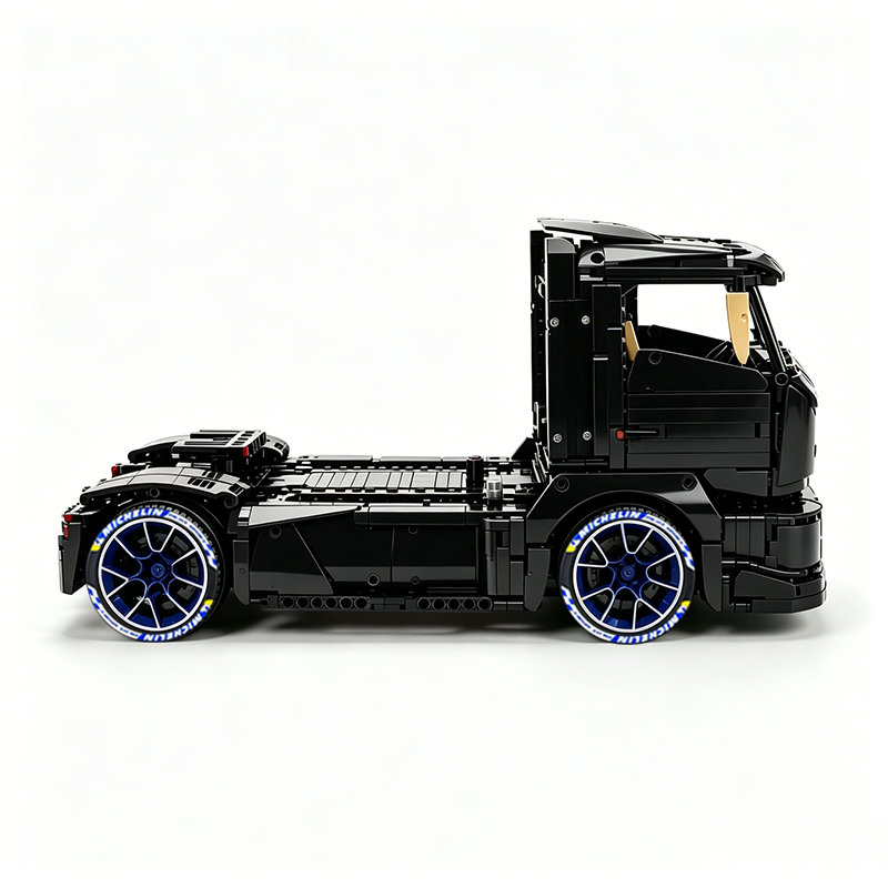 MOC-88792 1:11 Sports Car Race Truck Building Block Set 2064pcs Collectible Model Kit with Custom Wheels