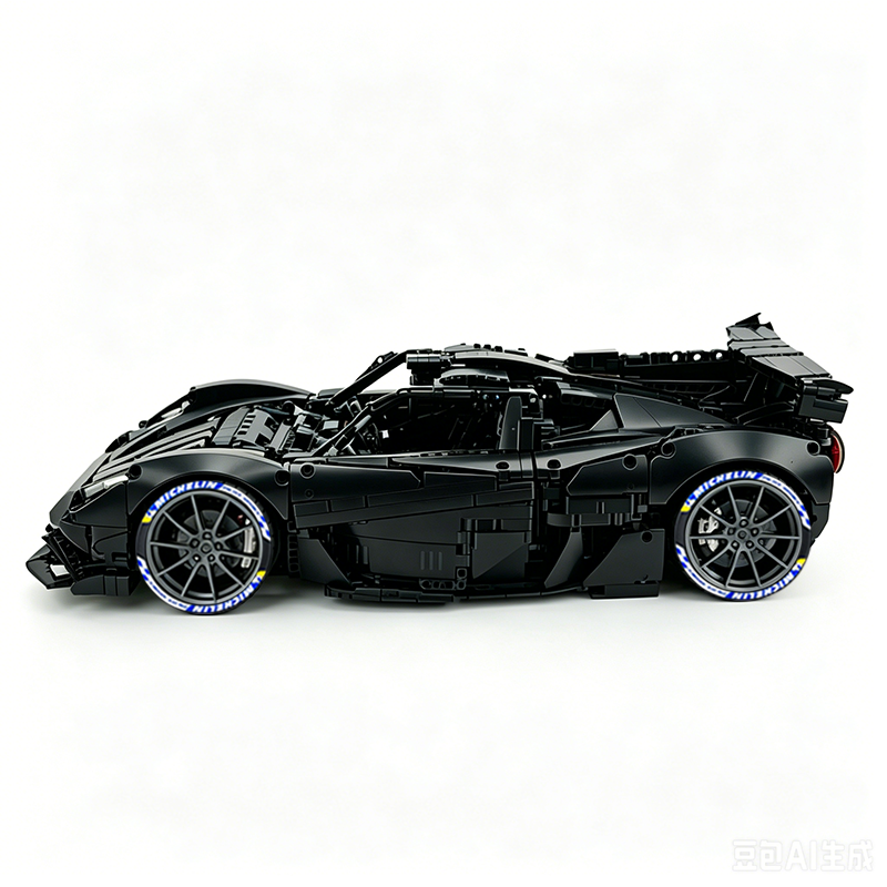 MOC-215951 1:8 Sports Car Gordon Murray Automotive T.50s Building Block Set 3427pcs Collectible Model Kit with Custom Wheels