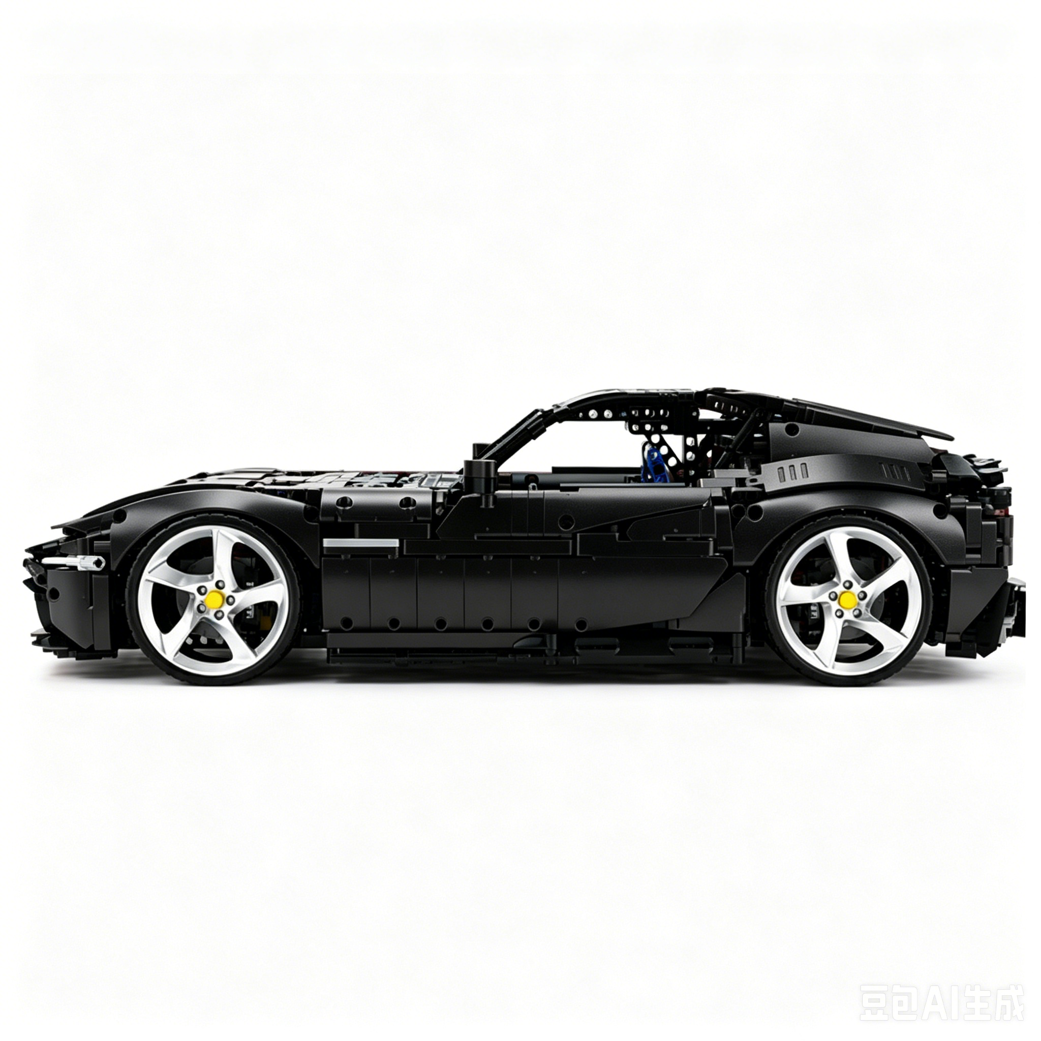 MOC-191495 1:8 Sports Car Ferrari 12Cilindri Building Block Set 3215 pcs Collectible Model Kit with Custom Wheels