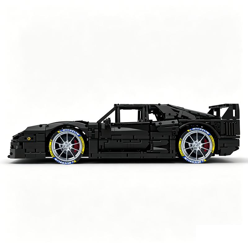 MOC-140404 1:8 Sports Car Ferrarі F40 Building Block Set 3603pcs Collectible Model Kit with Custom Wheels