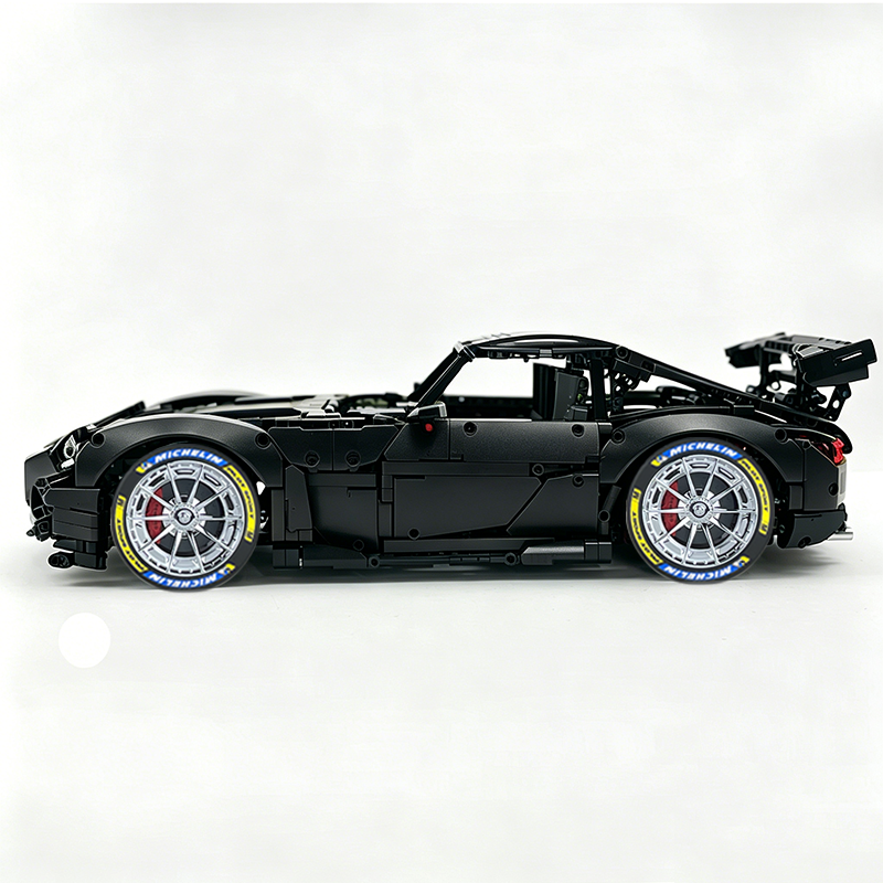 MOC-73939 1:8 Sports Car AMG GT R Black Series Building Block Set 2456 pcs Collectible Model Kit with Custom Wheels