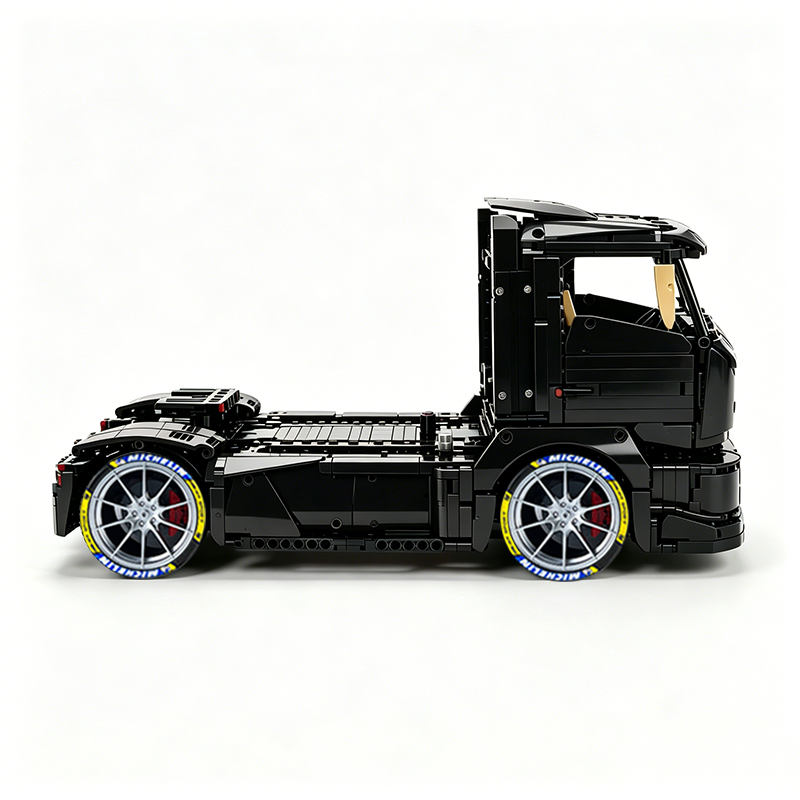 MOC-88792 1:11 Sports Car Race Truck Building Block Set 2064pcs Collectible Model Kit with Custom Wheels