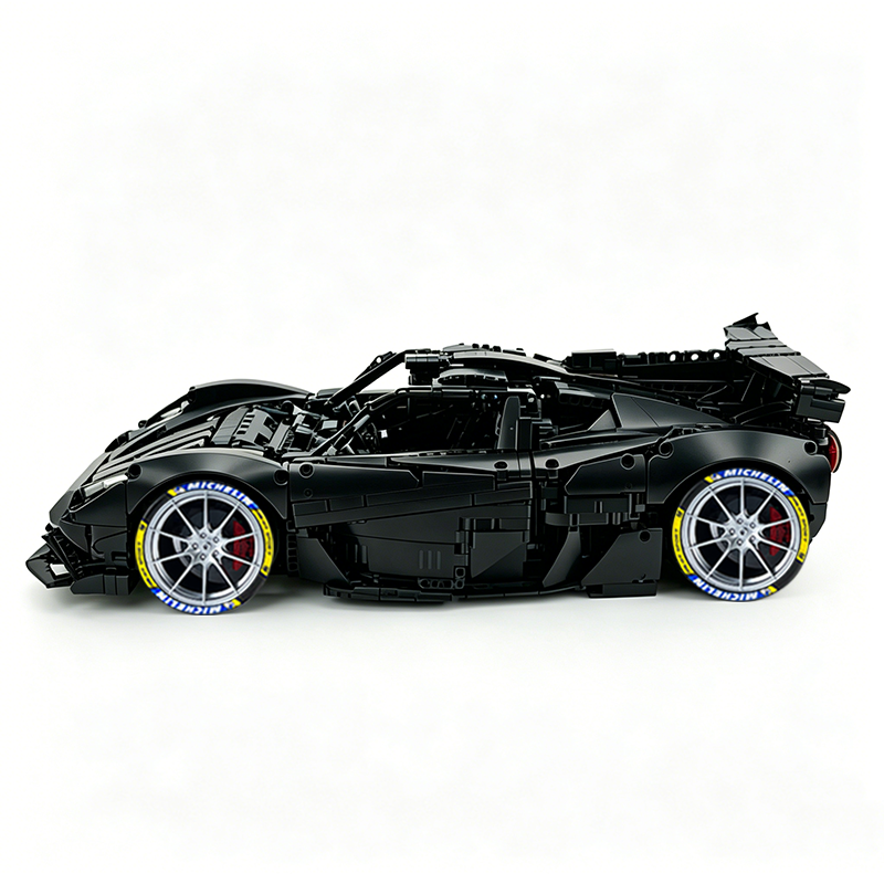 MOC-215951 1:8 Sports Car Gordon Murray Automotive T.50s Building Block Set 3427pcs Collectible Model Kit with Custom Wheels