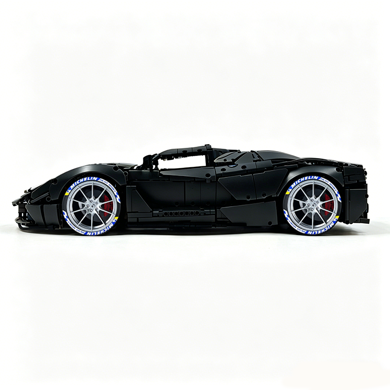 MOC-194680 1:8 Sports Car Ferrari LaFerrari Building Block Set 3636pcs Collectible Model Kit with Custom Wheels