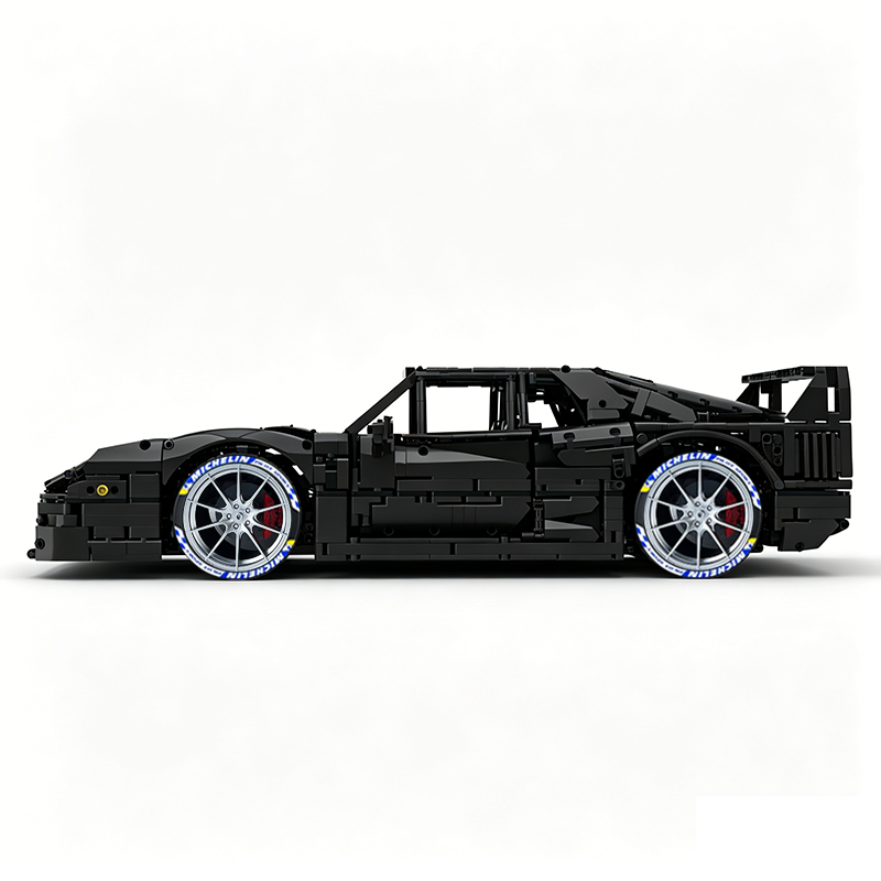 MOC-140404 1:8 Sports Car Ferrarі F40 Building Block Set 3603pcs Collectible Model Kit with Custom Wheels