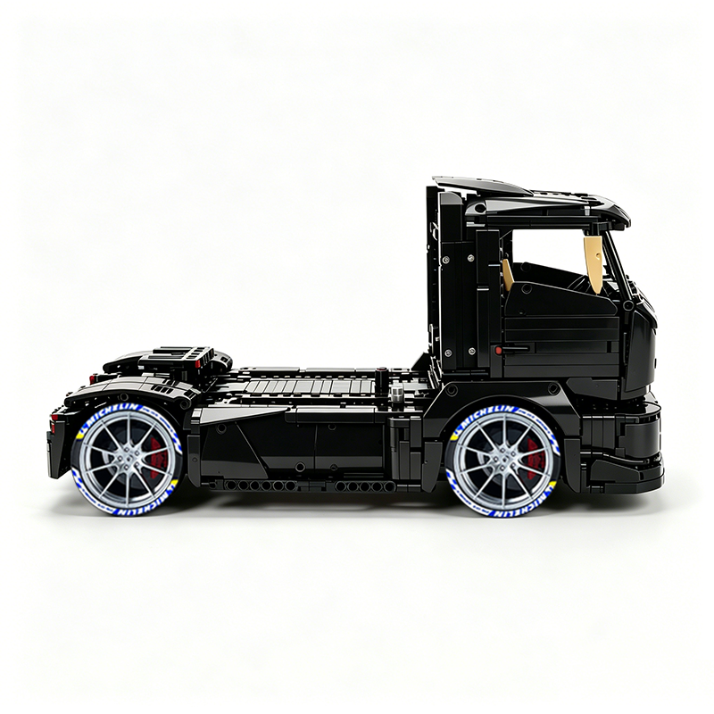 MOC-88792 1:11 Sports Car Race Truck Building Block Set 2064pcs Collectible Model Kit with Custom Wheels